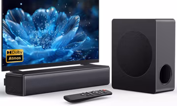 Sound bar with subwoofer, 200W 2.1 ch soundbar w/Dolby Atmos Surround Sound Syst