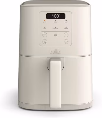 bella 4Qt Slim Air Fryer, Kitchenware 6 Preset Cooking Options Oatmilk