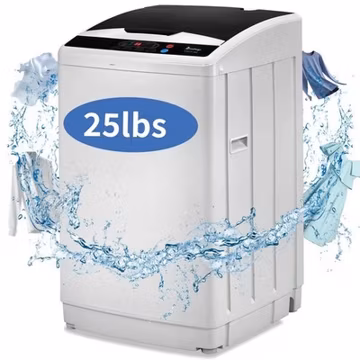 Zokop Electric 25lbs Compact Full-Automatic Washing Machine Apartment Spin Dry