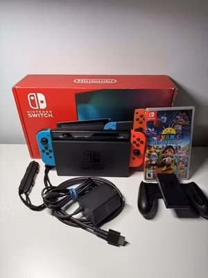 Nintendo Switch - Neon Red/Neon Blue 32GB Handheld Black Console Set