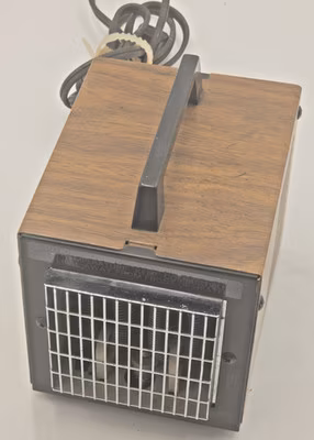 Vintage 1970s Big Heat 6200 Electric Space Heater Fan 1500W Woodgrain Tested