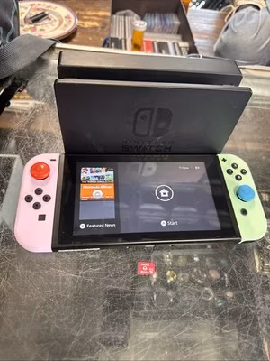 Nintendo Switch Console Gaming System HAC-001(-01) Yellow/Blue Joy Cons