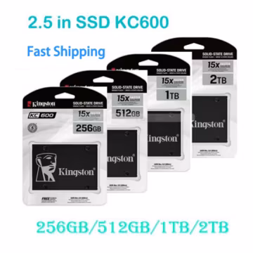 Kingston 2.5 inch SSD KC600 256 GB 512GB 1TB 2TB Solid State Drive SKC600MS lot