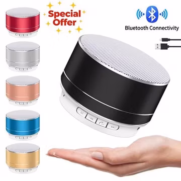 Portable Bluetooth Speaker Rechargeable Wireless Stereo Bass USB/TF/FM Mode Lot