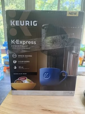 Keurig K-Express Essentials Black Single-Serve K-Cup Pod Coffee Maker