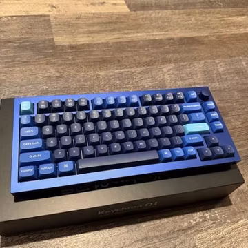 KEYCHRON Q1 V2 75% MECHANICAL KEYBOARD VERSION 2 KNOB Chest MX Blue Gaming Wired