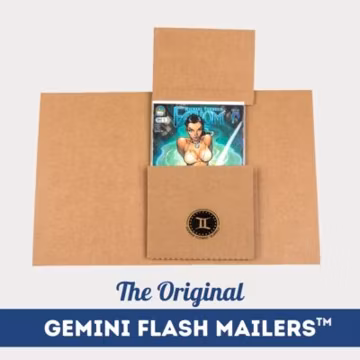 GEMINI Comic Book Flash Mailers (Ships comics, books, graphic novels, manga)