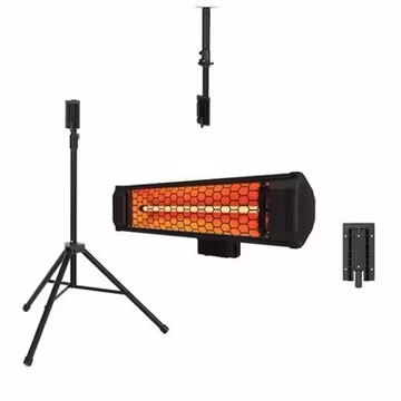 Heat Storm Tradesman 1500W Indoor Outdoor Infrared Space Heater w Tripod Mount