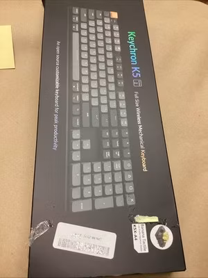 Keychron K5 Full Size Wireless Mechanical Keyboard, Low Profile Banana Tactile