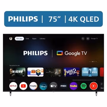 75" QLED 4K UHD Smart TV HDR10 Borderless Design Bluetooth Casting Feature 2160p