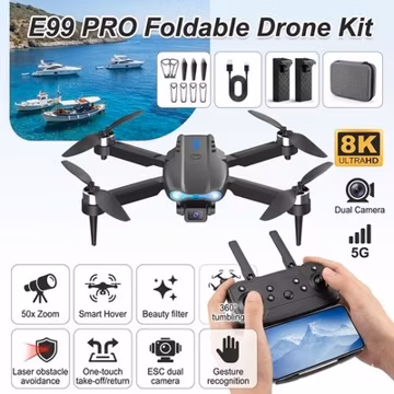 Drone X Pro Quadcopter 2026 5G 4K GPS HD Dual Camera WiFi FPV Foldable RC