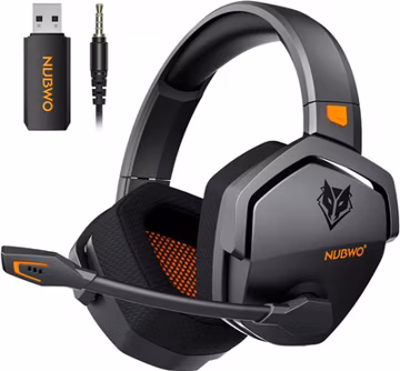 NUBWO Wireless Gaming Headset with Mic for Ps5 Ps4 PC, Zero Interference, 100-Ho