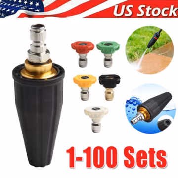 4.0GPM High Pressure Washer Rotating Turbo Nozzle Spray Tip 4000PSI 1/4" Quick