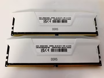 Corsair Vengeance 32GB 16GBx2 DDR5 6000MHz RAM CMH32GX5M2D6000C36W