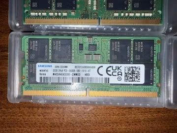 Samsung 32GB PC5-5600B-SB0-1010-XT DDR5 Ram {{{ 1 SODIMM 32GB }}}