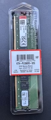 New- Factory Sealed! 32GB DDR5 Kingston KTH-PL556D8-32G