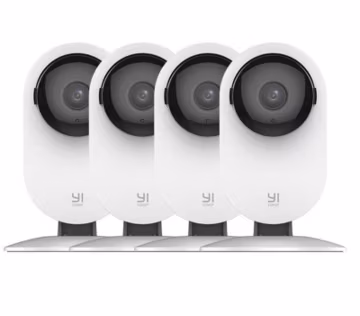 YI 4pc Home Camera 1080p Wireless IP Security Surveillance System Night Vision