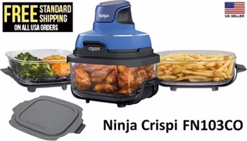 Ninja Crispi FN103CO 5-in-1 Portable Glass Air Fryer Cooking System 1500W 4QT