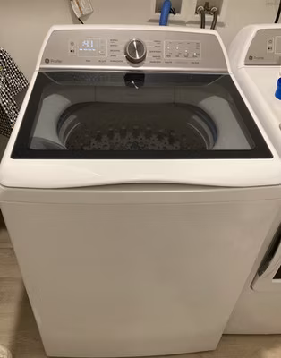 GE Profile Top-Loading High-Efficiency Electric Washing Machine White