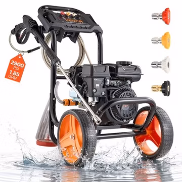 VEVOR 2900 PSI Gas Pressure Washer 1.85 GPM Gas Powered Washer with 4 Nozzles