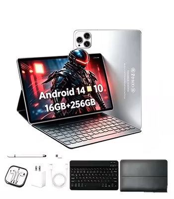 10.1 inch Android 14 Tablet 8GB RAM 256GB ROM with SIM Card Slot Satellite GPS