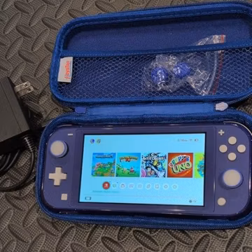 Nintendo Switch Lite HDH-001 Handheld Console - 32GB - Blue With 64GB Sd Card