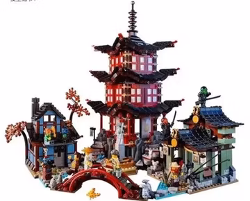 NEW 2028 PCS NINJA GO TEMPLE OF AIRJITZU Building Block Set With FIGS