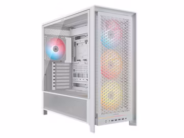 CORSAIR FRAME 5000D RS ARGB Modular High Airflow Mid-Tower PC Case, White – Full
