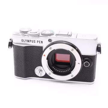 Olympus PEN E-P7 Silver Mirrorless Camera Body -MINT- #275
