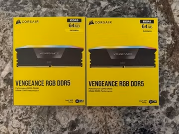 Corsair Vengeance RGB DDR5 RAM 64GB (2x32) 6400MHz CMH64GX5M2Y6400C32 Ver5.43.01