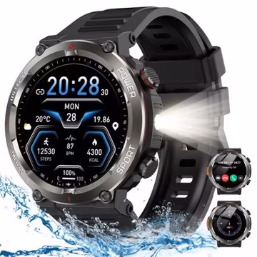 Military Tactical Smart Watches for Men 960mAh W50PRO Fitness Watch Open Box US