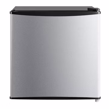 Mainstays 1.7 Cu. ft Single Door Mini Refrigerator Stainless Steel Look OPEN BOX