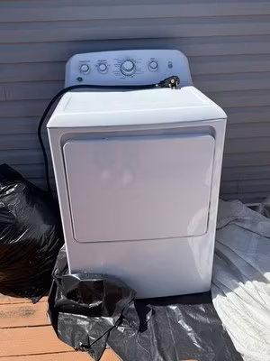 GE GTD33EASKWW 6.2 Cu. Ft. Electric Dryer – White – Works Great