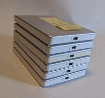 Used Seagate Mini-USB External Hard Drives - (3) 250GB, (3) 320GB