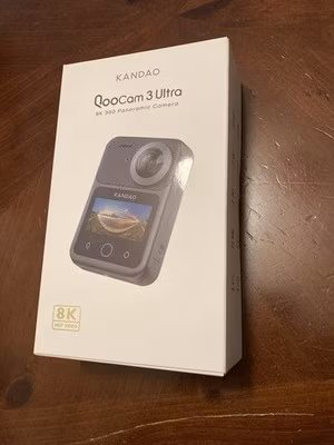 KanDao QooCam 3 Ultra 360 Action Camera,10-Bit Video, 8K Waterproof