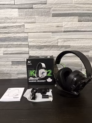 Black Wireless Gaming Headset PS5 PS4 PC Switch Mac 2.4GHz Bluetooth WESEARY