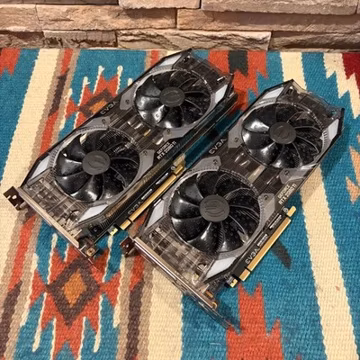 LOT OF 2! EVGA GeForce RTX 2080 Ti XC ULTRA 11GB GDDR6 GPU FOR PARTS/REPAIR ASIS