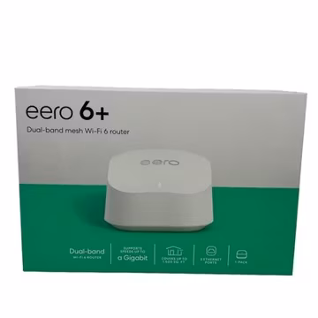 Eero 6+ Plus R010111 Dual Band Mesh Wi-Fi 6 Router Set New SEALED