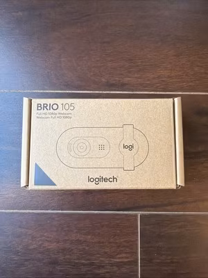 Logitech Brio 105 Webcam Full HD 1080p Black 4k - SEALED