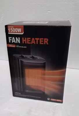 Space Heater, 1500W Electric Fan Heater Indoor Portable with Thermostat, PTC-919
