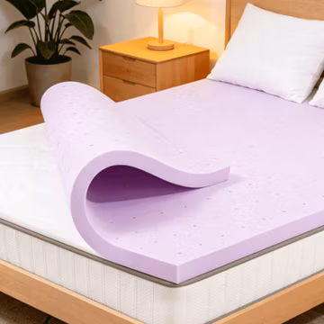1.5"-4" Memory Foam Mattress Topper,Soft Breathable Pressure Relief Bed Topper