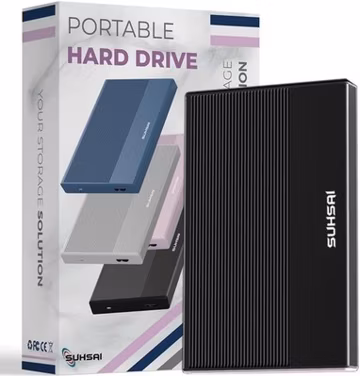 1TB External Hard Drive USB 3.0 Portable HDD for PC Laptop Mac Backup Storage