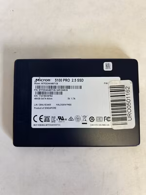 Micron 2.5" 480GB SOLID STATE SSD Drive SATA, 5100 PRO