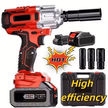 20V Cordless Harmmer Drill 1/2"in Brushless Electric Impact Wrench With Battery