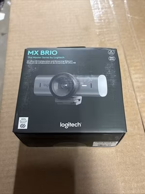 Logitech MX Brio Ultra HD 4K Webcam 1080p Graphite 960-001545 DENTED BOX