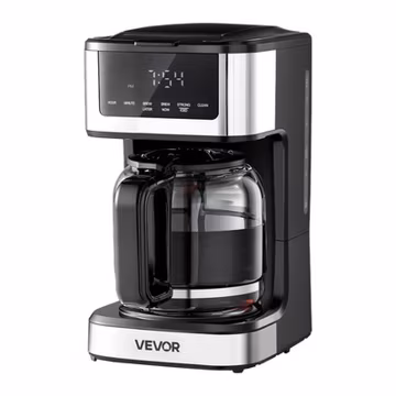 VEVOR Programmable Coffee Maker 12 Cup Programmable Drip Coffee Maker for Home