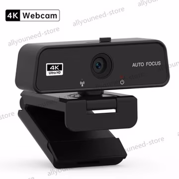 4K USB Webcam Built-in Microphone Autofocus Web Camera for PC Desktop Laptop