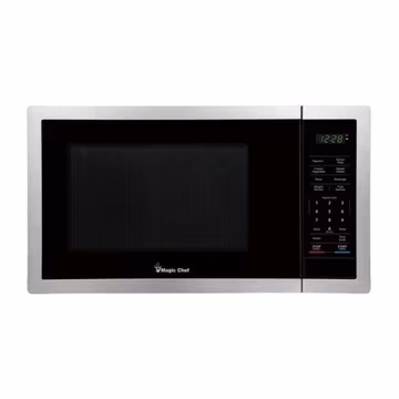 Magic Chef 900 Watt 0.9 Cu Ft Digital Touch Small Countertop Microwave, Silver