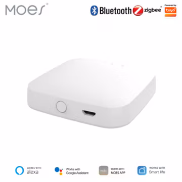 MOES Tuya Smart Multi-Mode Wireless Hub ZigBee Bluetooth Mesh Gateway App Remote