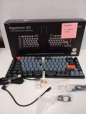 Keychron Q11 A 75% RGB Blacklight Wired Mechanical Keyboard With Red Switches #3